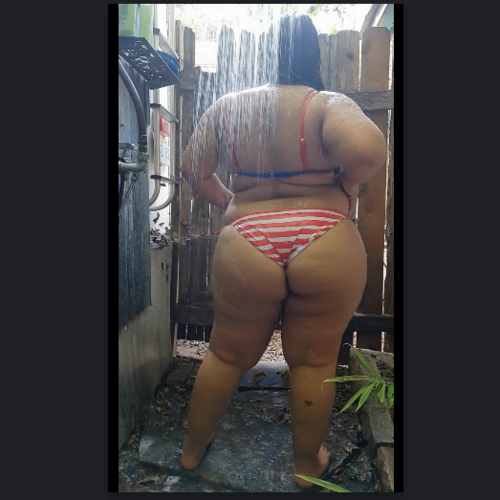 Outside Shower Video Clips Curvy Bbw Curvage