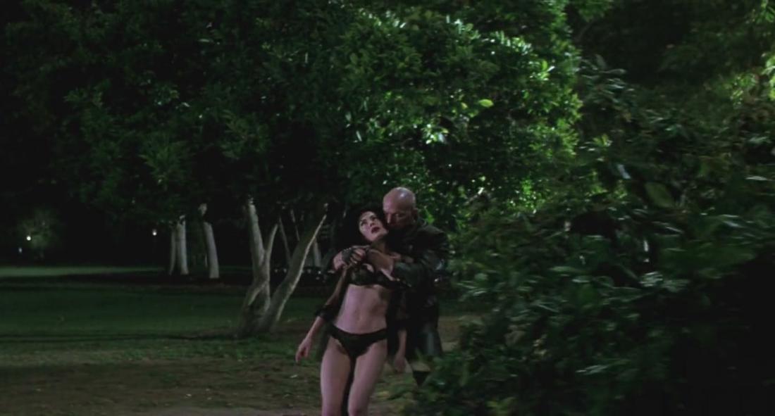 Immediately after Serleena fully forms, a rapist dressed in leather grabs h...