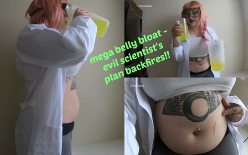 Evil Scientist's Plan Backfires - Mega Belly Bloat!