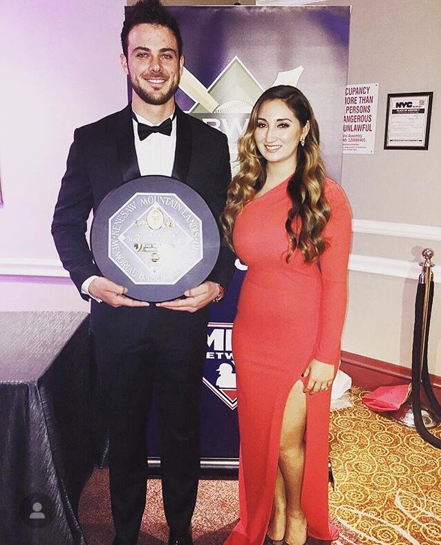 Baseball Wives and Girlfriends — Kris Bryant and his wife Jessica.
