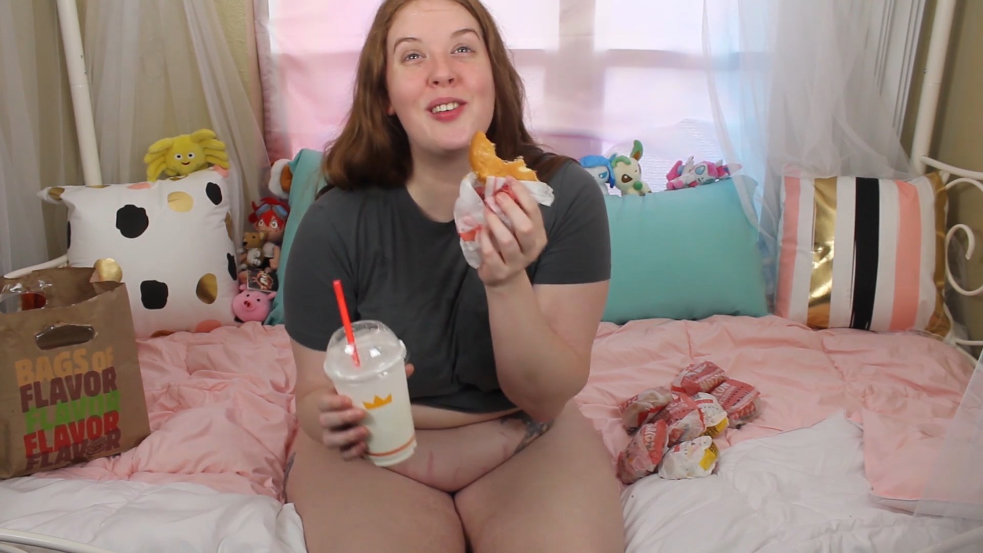Super Gassy Burger Stuffing - Video Clips - StuffingEating - Curvage
