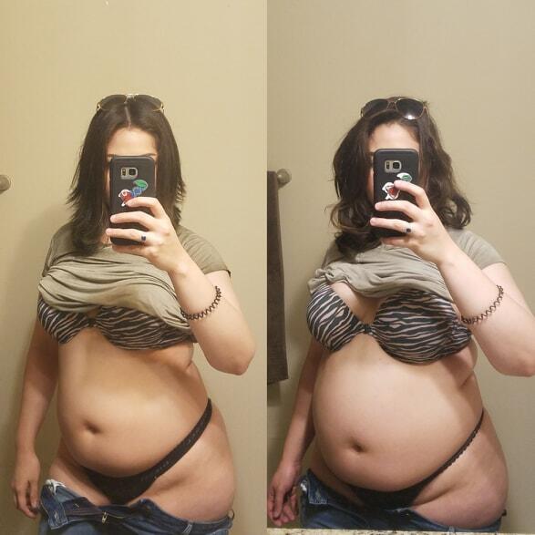 three months apart. i did this to myself in three months. in january, i was...
