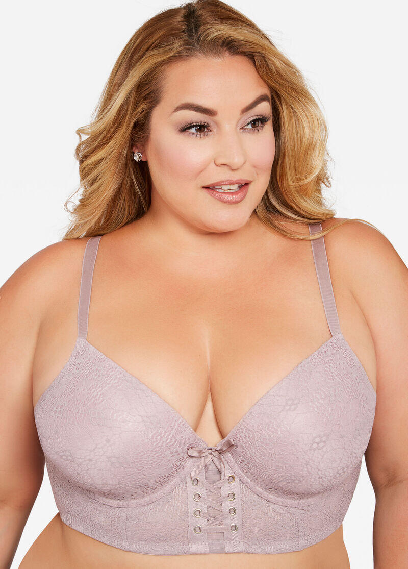 laura  lee  model  plus size  bra