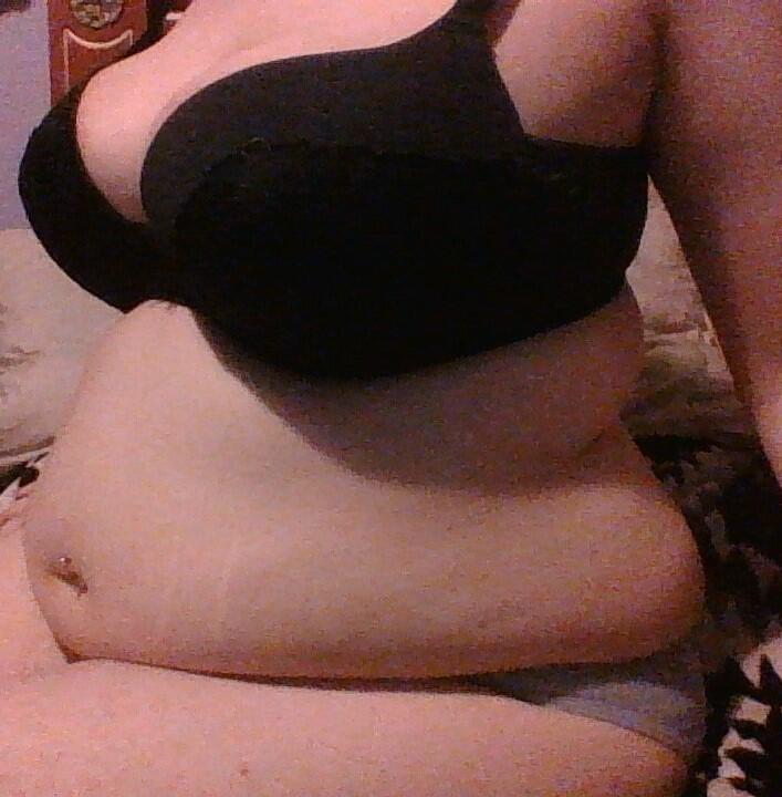 Stuffed and bloated in tight clothes