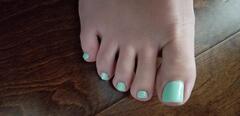 I love minty toes!