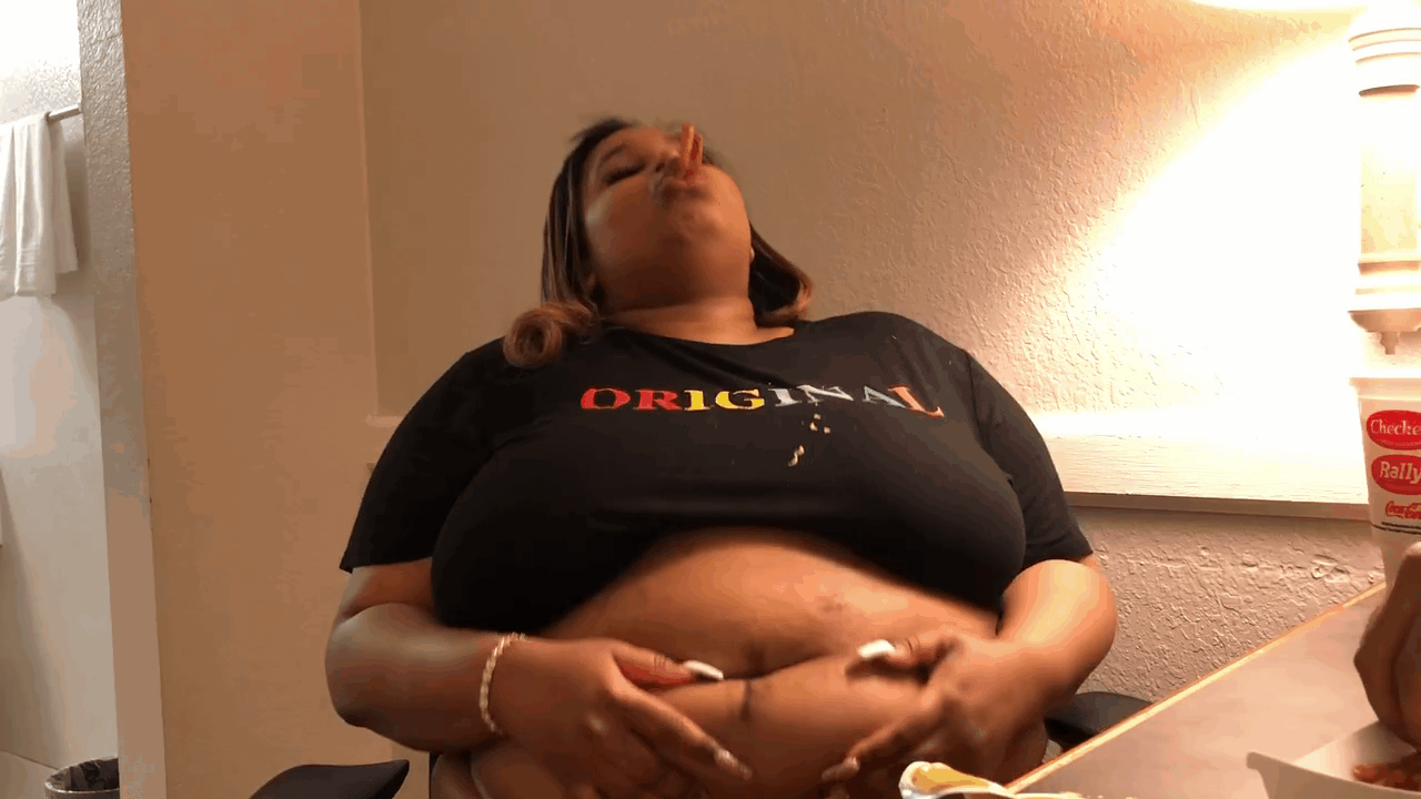 Feeder Stuffs Me FULL - Video Clips - Weight Gain - feeder/feedee - Curvage