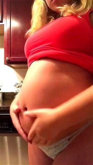LMBB Stuffed Belly in Red Dress - Curvage