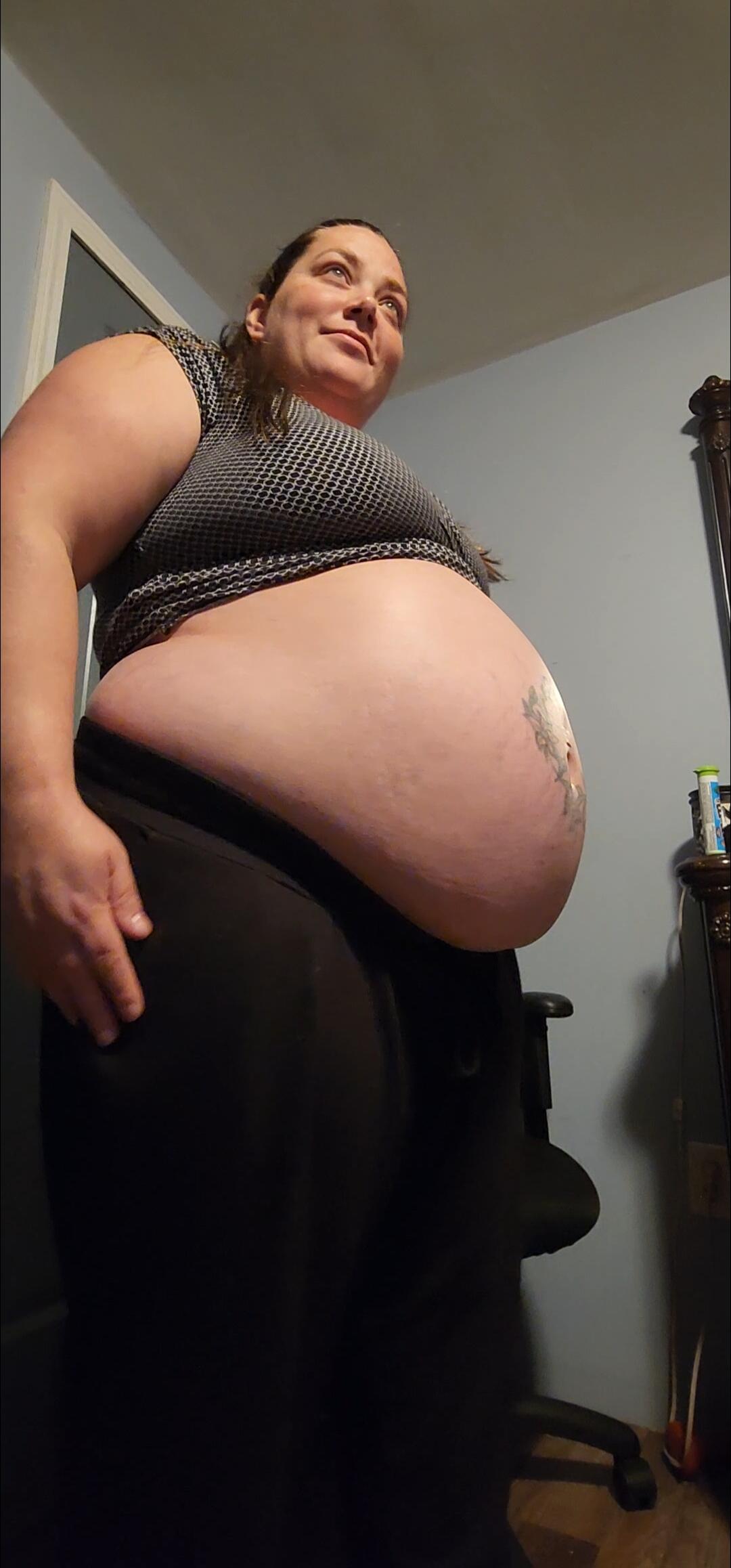 On Sale ⬇️ 12.99 Big Prego belly - Video Clips - Weight Gain -  feeder/feedee - Curvage