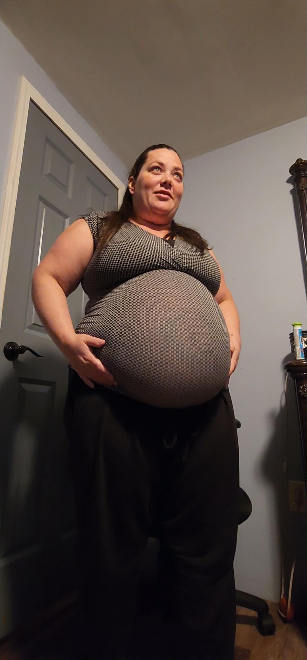 On Sale ⬇️ 12.99 Big Prego belly - Video Clips - Weight Gain -  feeder/feedee - Curvage