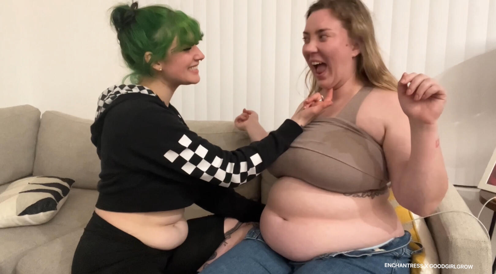 Post Buffet Aftermath (ft. GOODGIRLGROW) - Video Clips - Weight Gain -  feeder/feedee - Curvage