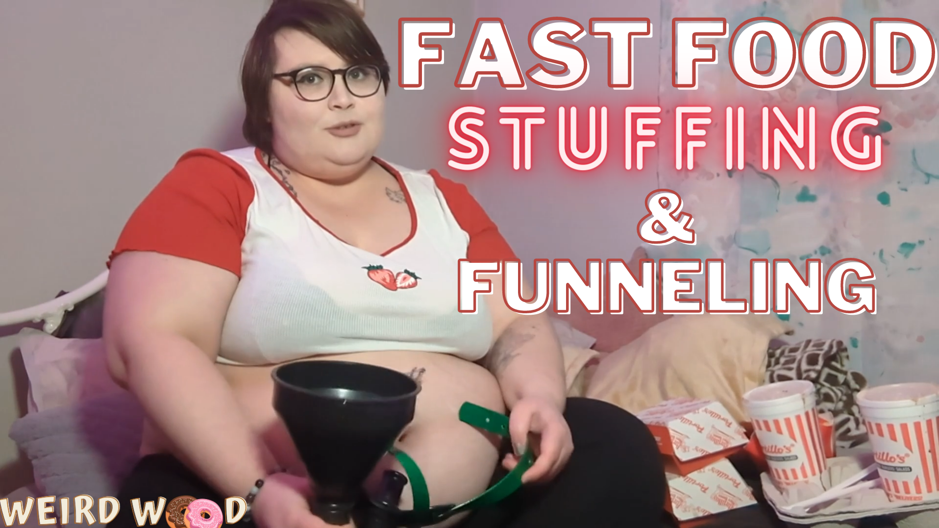 Fast Food Stuffing & Funneling - Video Clips - Stuffing/Eating - Curvage