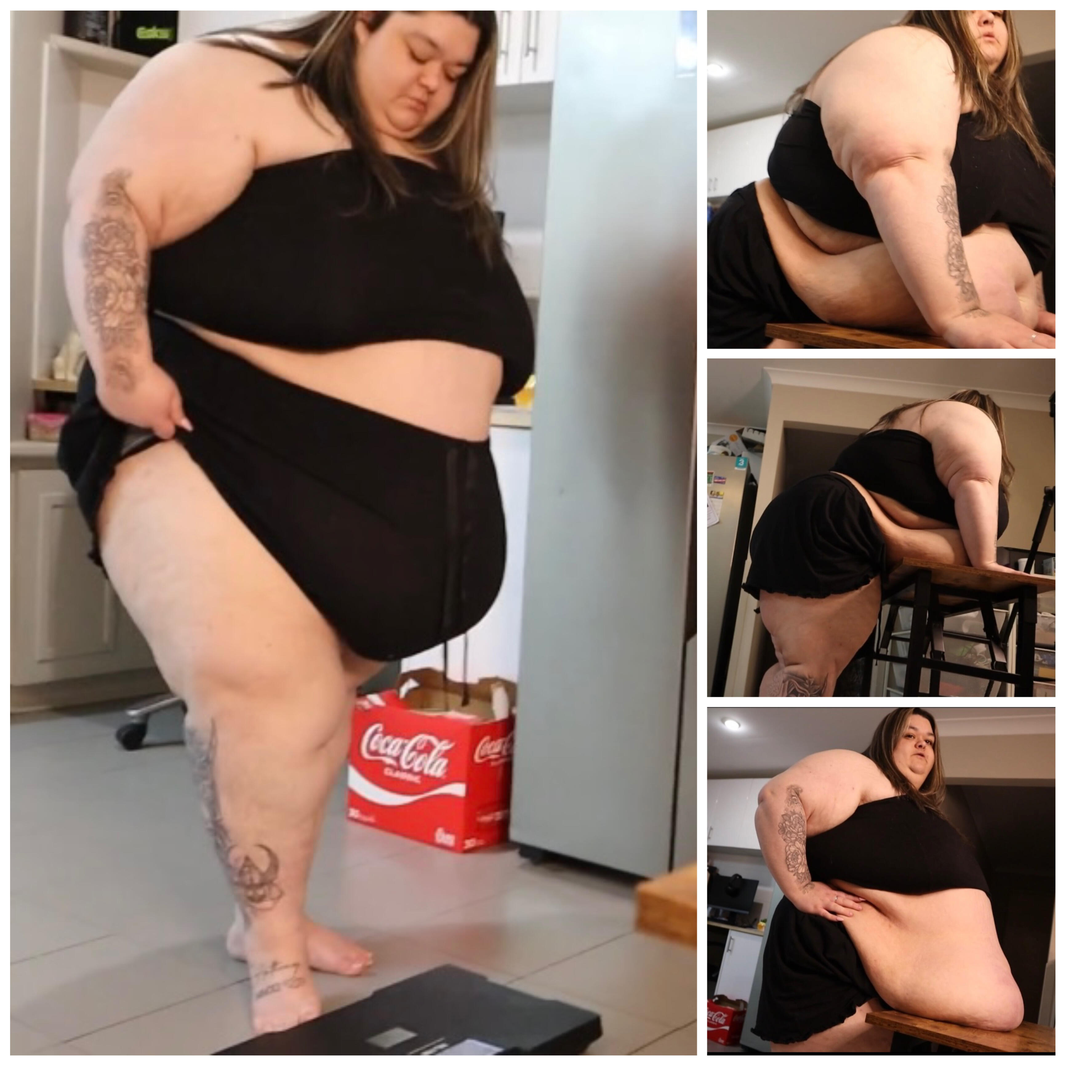 SSBBW first weigh in 2023 & Table Belly Drop - Video Clips - Weight Gain -  feeder/feedee - Curvage