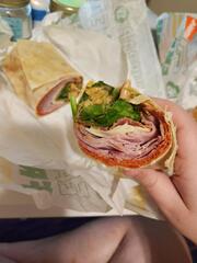 Double protein subway wrap