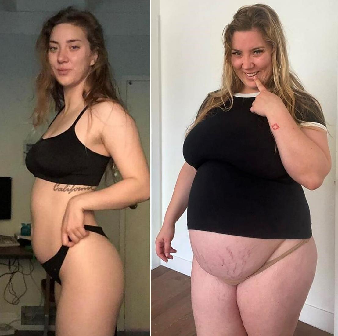 Belly Discovery 30lbs Later | A Video BA - Video Clips - Weight Gain -  feeder/feedee - Curvage