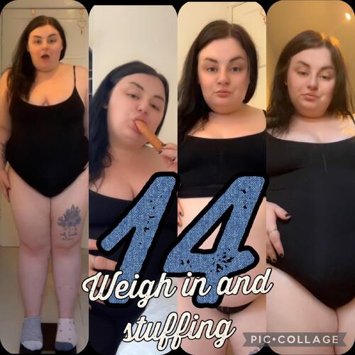 Weigh In 14 And Stuffing Video Clips Weight Gain Feeder Feedee Curvage