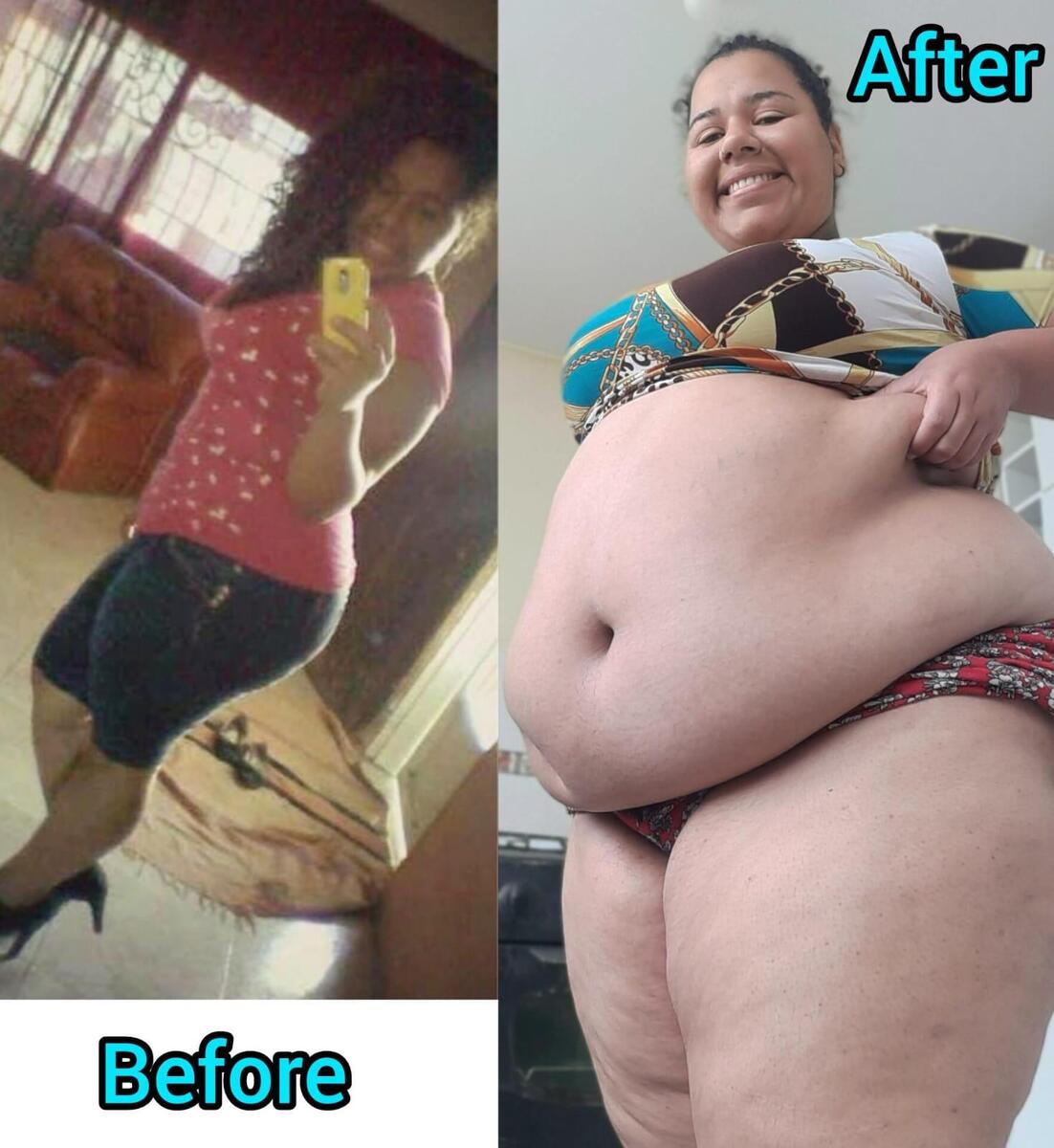 🐷My before and after 🐮.j - Women Weight Gain Before & After - Curvage