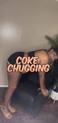 Coke chugging and belly play on sports clothes