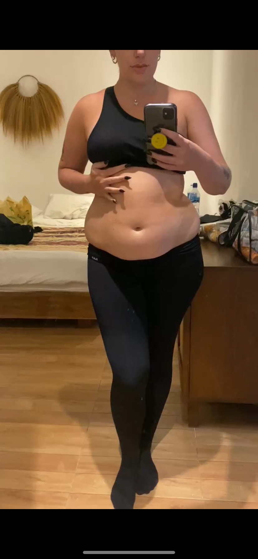 Squishy & Her Muffin Top In The Mirror - Video Clips - Thick Curvy - Curvage