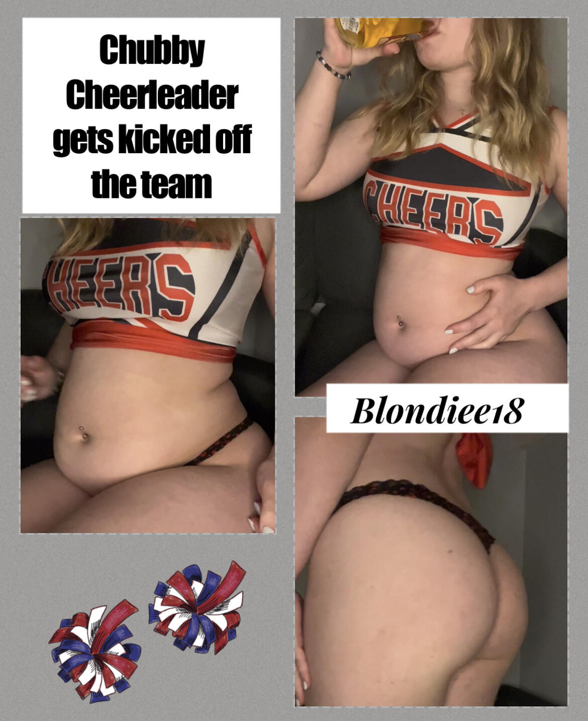 POV your girlfriend gains weight and gets kicked off cheer team - Video  Clips - Weight Gain - feeder/feedee - Curvage