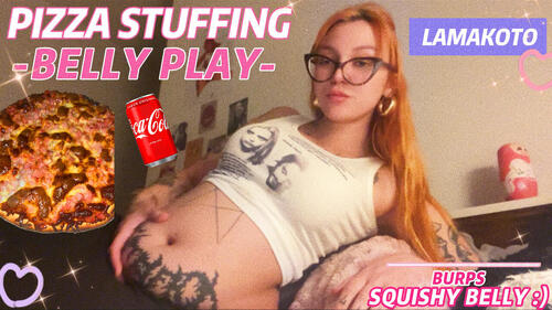 PIZZA STUFFING & BELLY PLAY | LAMAKOTO