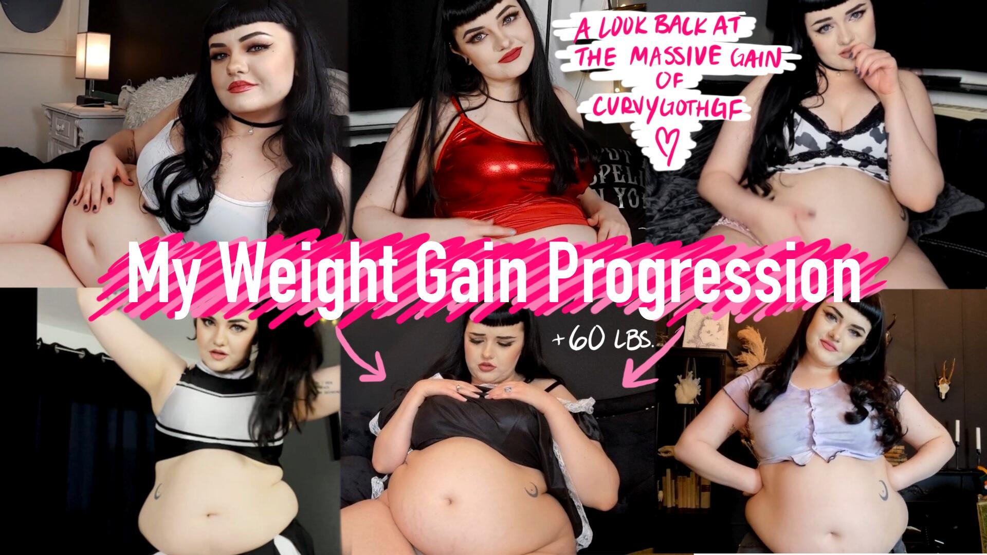 My Weight Gain Progression (24min) - Video Clips - Weight Gain - feeder/ feedee - Curvage