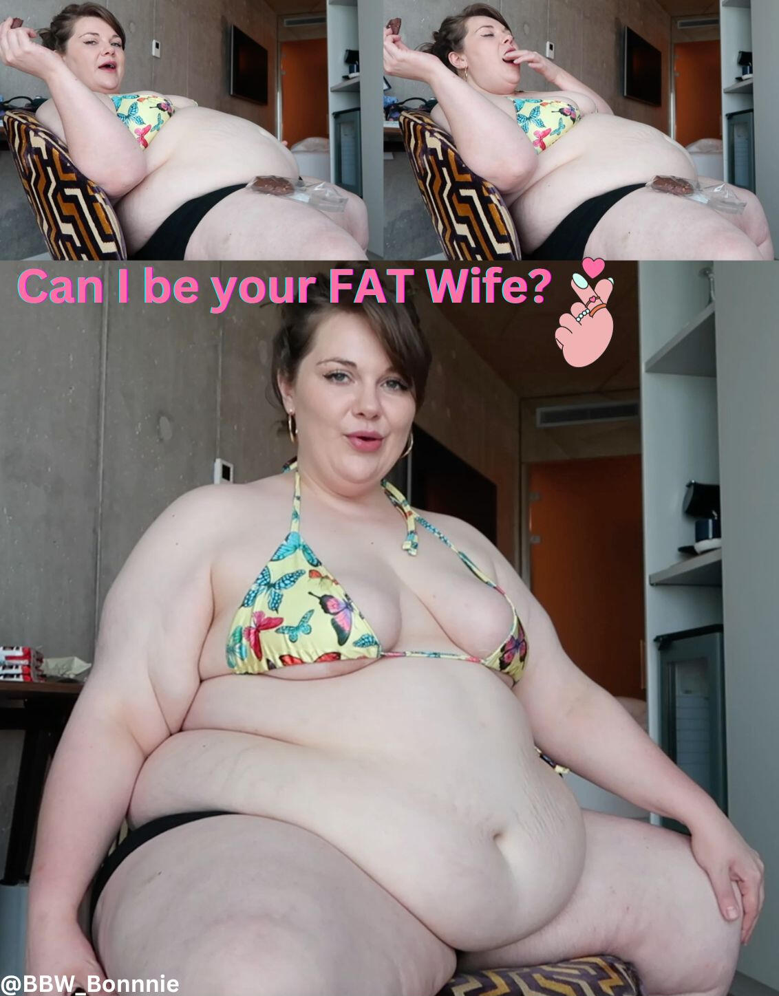 Can I be your FAT Wife - Video Clips - Weight Gain - feeder/feedee - Curvage