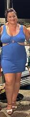 blue tight dress