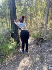 Teasing on a hike - Hira Indian Beauty