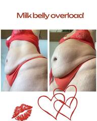 Milk Belly Overload before & after